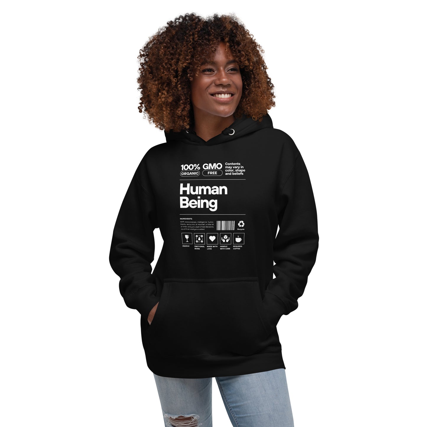 100% Human Being Unisex Hoodie