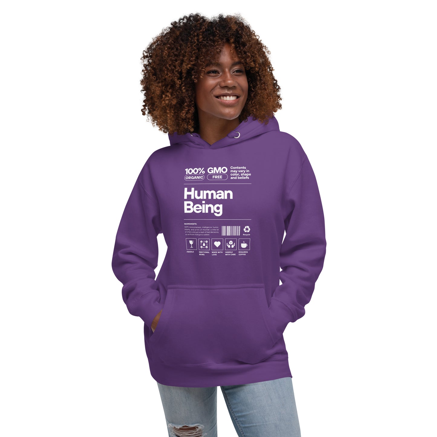 100% Human Being Unisex Hoodie