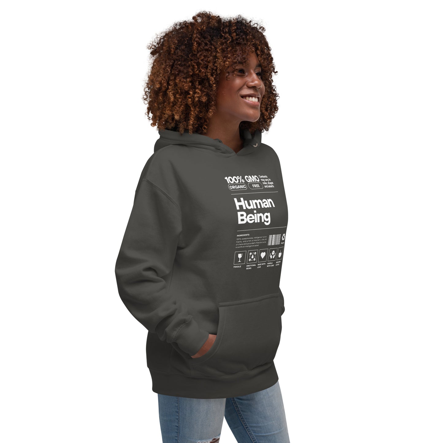 100% Human Being Unisex Hoodie